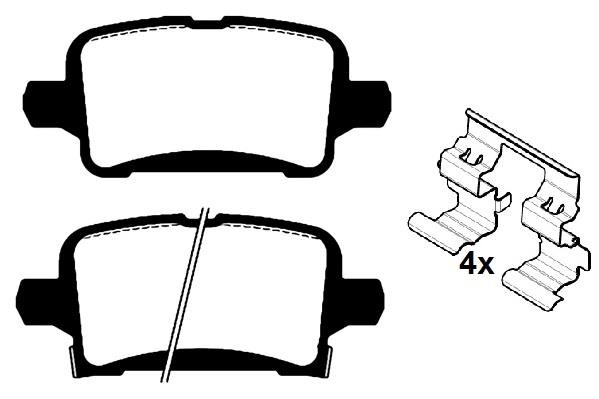 Raicam RA.1125.0K1 Rear disc brake pads, set RA11250K1