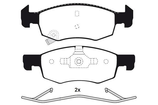 Raicam RA.0130.0K1 Brake Pad Set, disc brake RA01300K1