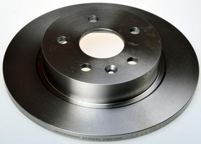 Denckermann B130641 Rear brake disc, non-ventilated B130641