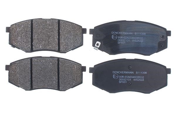 Denckermann B111398 Rear disc brake pads, set B111398