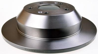 Denckermann B130680 Rear brake disc, non-ventilated B130680