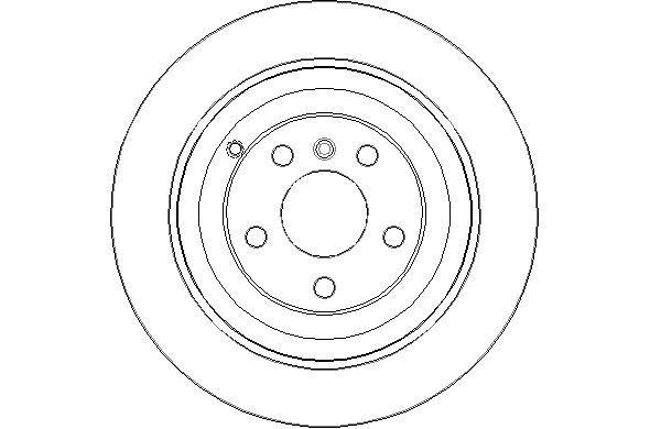 National NBD1703 Rear brake disc, non-ventilated NBD1703