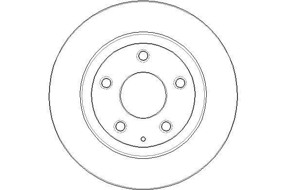 National NBD1904 Rear brake disc, non-ventilated NBD1904
