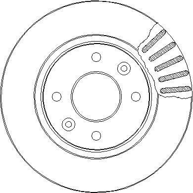 National NBD115 Front brake disc ventilated NBD115
