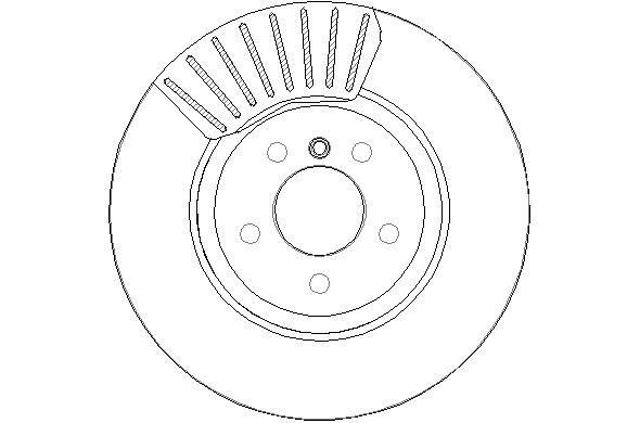 National NBD1877 Front brake disc ventilated NBD1877