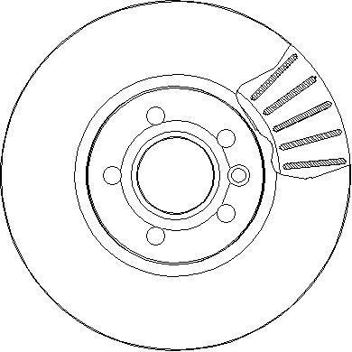 National NBD1157 Front brake disc ventilated NBD1157