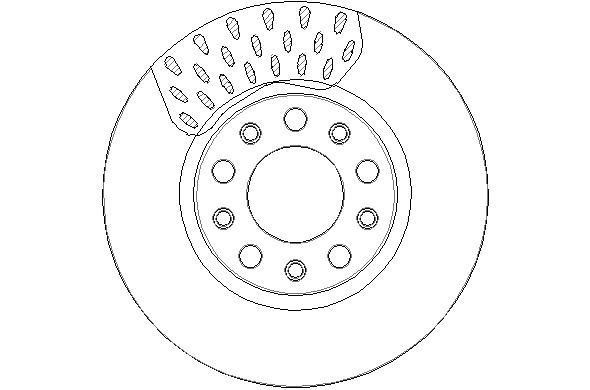 National NBD1902 Front brake disc ventilated NBD1902