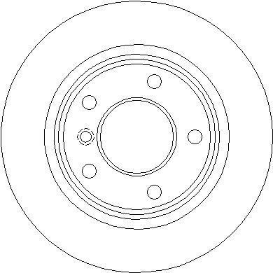 National NBD212 Rear brake disc, non-ventilated NBD212