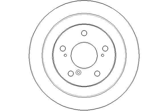 National NBD1901 Rear brake disc, non-ventilated NBD1901