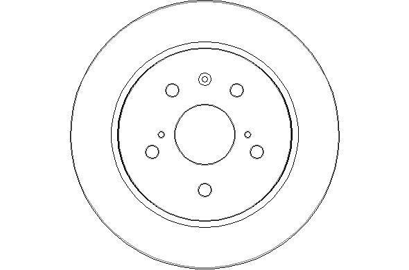 National NBD1860 Rear brake disc, non-ventilated NBD1860