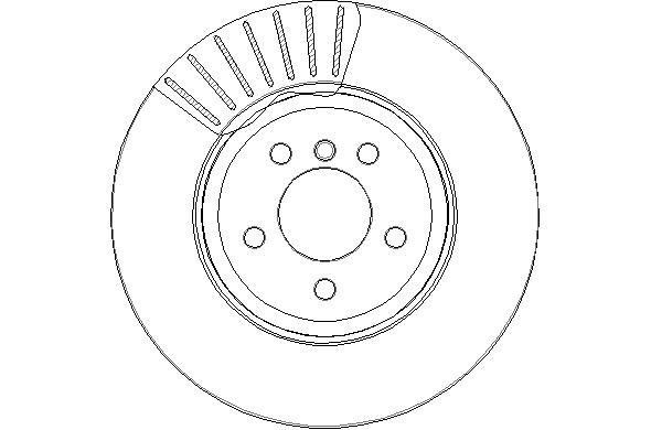 National NBD1878 Rear ventilated brake disc NBD1878