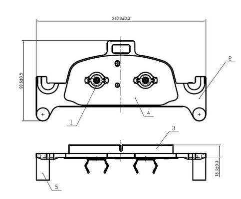 National NP2962 Brake Pad Set, disc brake NP2962