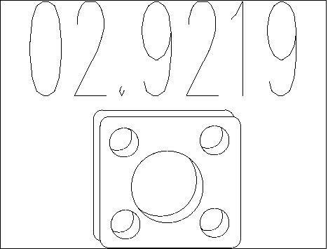 Mts 02.9219 Exhaust pipe gasket 029219