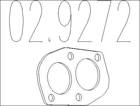 Mts 02.9272 Exhaust pipe gasket 029272