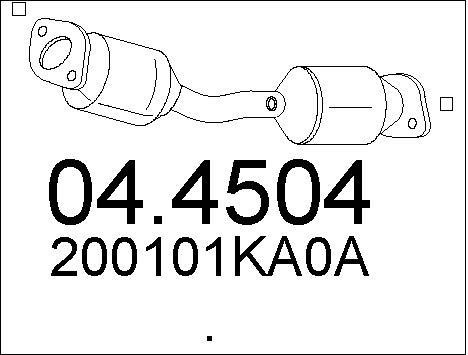 Mts 04.4504 Catalytic Converter 044504
