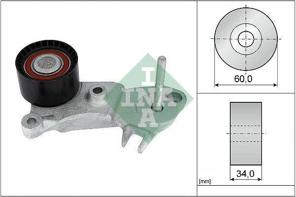 INA 532 0999 10 Tensioner pulley, timing belt 532099910