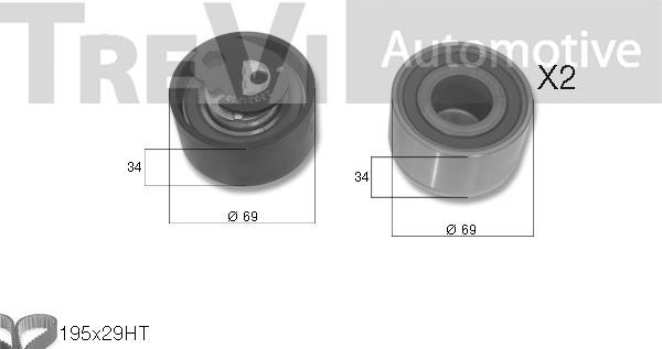 Trevi automotive KD1329 Timing Belt Kit KD1329