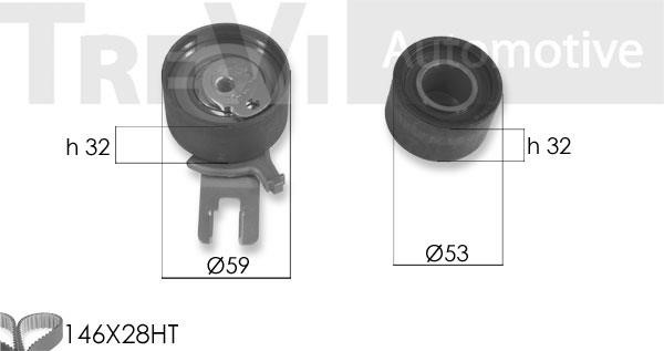 Trevi automotive KD1421 Timing Belt Kit KD1421