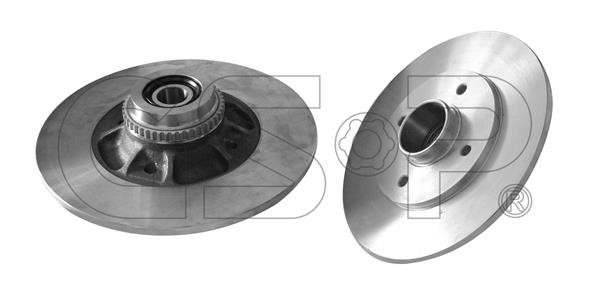 GSP 9225039 Rear brake disc, non-ventilated 9225039