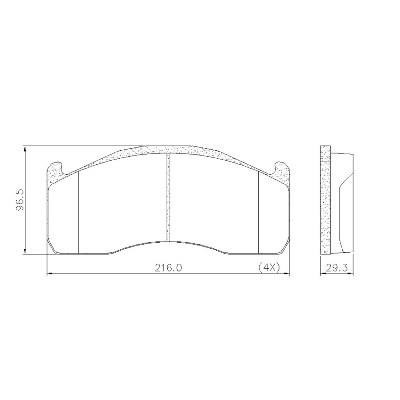 Fras-le PD/202-K029 _ CV ADVAN Brake Pad Set, disc brake PD202K029CVADVAN