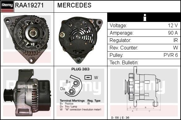 Remy RAA19271 Alternator RAA19271