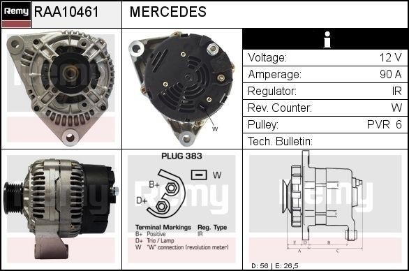 Remy RAA10461 Alternator RAA10461