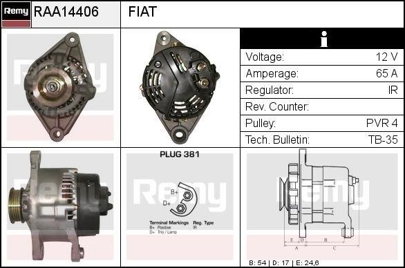 Remy RAA14406 Alternator RAA14406