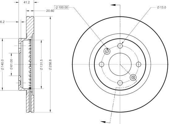 Remy RAD1020C Brake disk RAD1020C