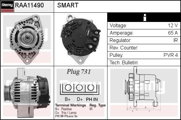 Remy RAA11490 Alternator RAA11490