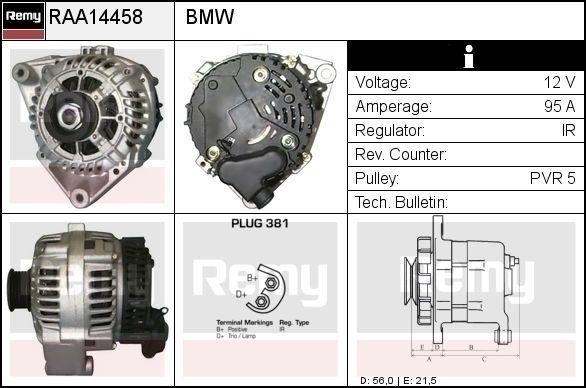 Remy RAA14458 Alternator RAA14458