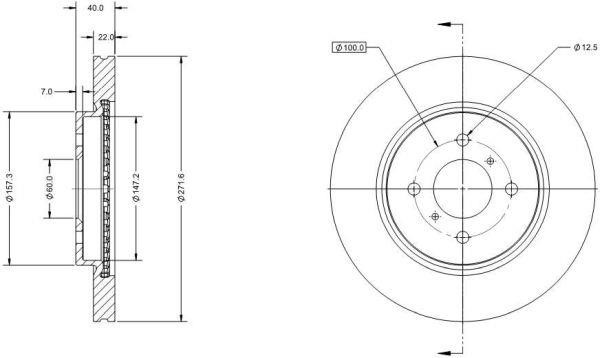 Remy RAD2065C Brake disk RAD2065C