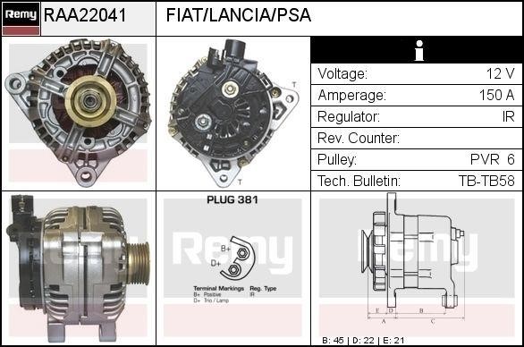 Remy RAA22041 Alternator RAA22041