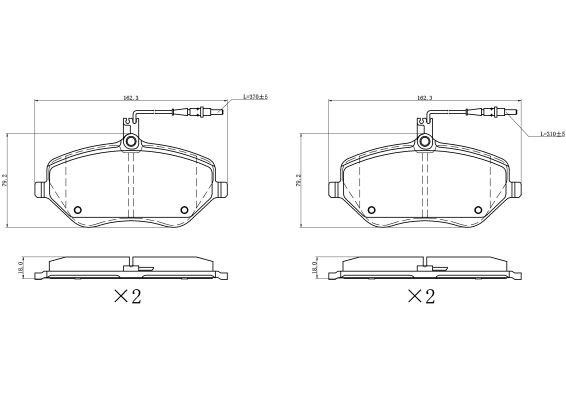 Remy RAP1854 Brake Pad Set, disc brake RAP1854