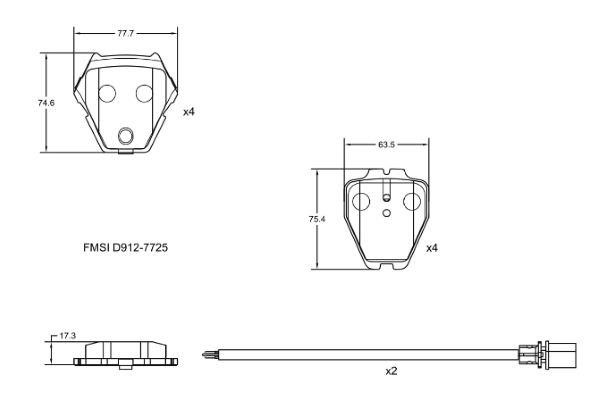 Remy RAP1076 Brake Pad Set, disc brake RAP1076