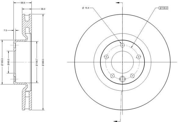 Remy RAD2235C Brake disk RAD2235C