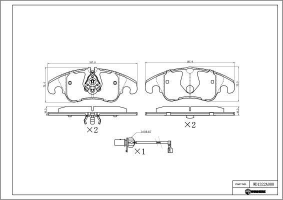 Remy RAP1112 Brake Pad Set, disc brake RAP1112