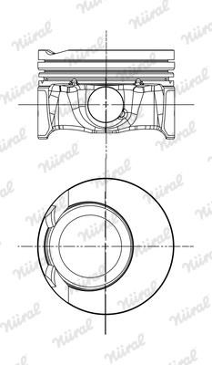 Piston Fiat Tipo: 8745090000 Nural Piston