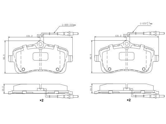 Remy RAP1279 Brake Pad Set, disc brake RAP1279