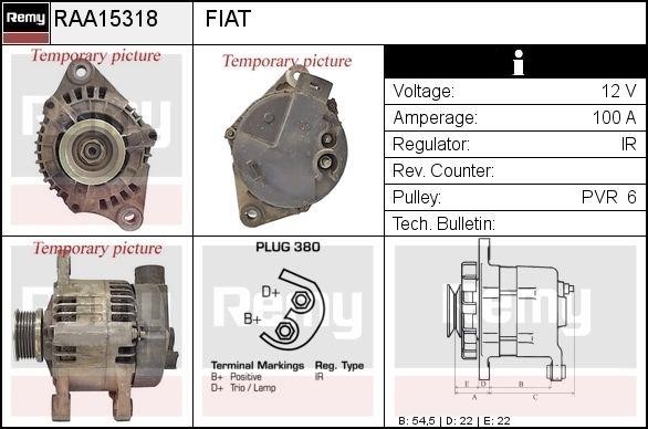 Remy RAA15318 Alternator RAA15318