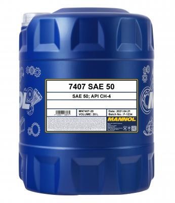 SCT MN7407-20 Motor oil MANNOL 7407 SAE 50 API CH-4, 20 l MN740720