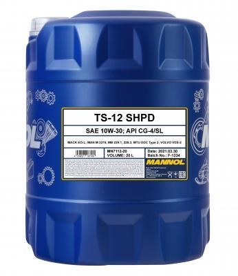 SCT MN7112-20 Motor oil MANNOL 7112 TS-12 SHPD 10W-30 API CG-4/SL, 20 l MN711220