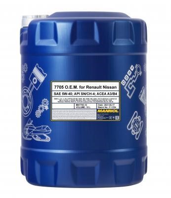SCT MN7705-10 Engine oil Mannol 7705 O.E.M. for Renault Nissan 5W-40, 10L MN770510