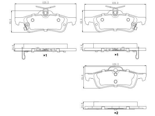 Remy RAP1098 Brake Pad Set, disc brake RAP1098