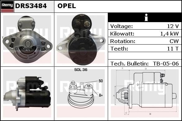 DRS3484X Remy Starter
