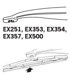 Trico Wiper Blade Frame Rear Trico ExactFit Rear 350 mm (14&quot;) – price 27 PLN