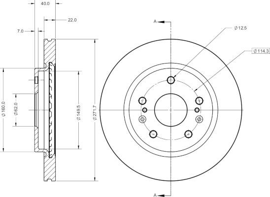 Remy RAD2410C Brake disk RAD2410C