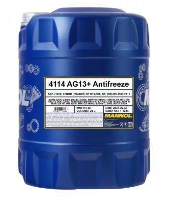 Mannol MN4114-20 Frostschutzmittel MANNOL Antifreeze Advanced 4114 AG13+ gelb, Konzentrat, 20 l MN411420
