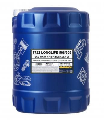 SCT MN7722-10 Engine oil Mannol 7722 Longlife 508/509 0W-20, 10L MN772210