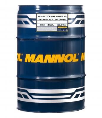 MN783060 SCT Motor oil MANNOL 7830 4-Takt Motorbike 20W-50 API SL, JASO MA/MA-2, 60 l