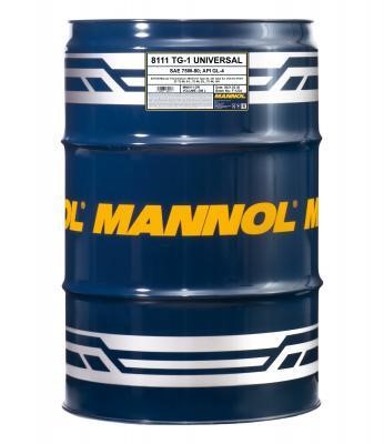 SCT MN8111-DR Transmission oil MANNOL 8111 TG-1 Universal 75W-80 API GL-4, 208 l MN8111DR